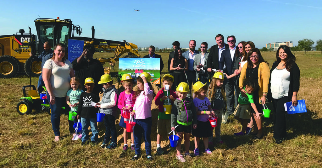 Lake Nona groundbreaking with Amazing Explorers Academy students and community leaders